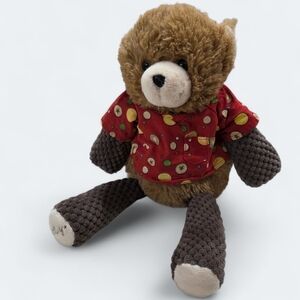 Scentsy Buddy Sasha The Bear with Red Shirt & Pomegranate Aromatherapy Insert